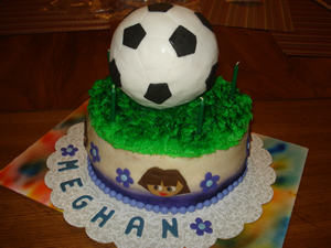 Dora Soccer Cake