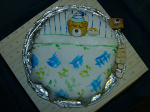 Sleeping bear cake