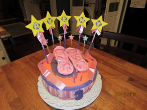 Ballet Slipper Birthday Cake
