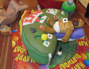 Homer Simpson Cake