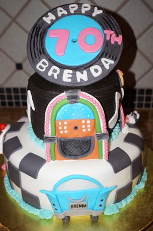 50s Theme Cake