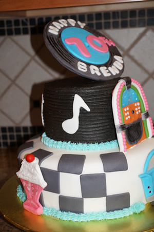 50s Theme Cake