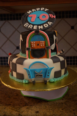 50s Theme Cake