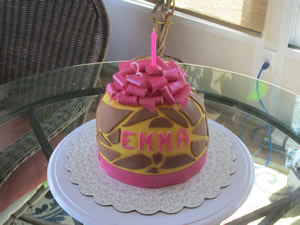 Giraffe Pattern Cake