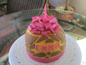 Giraffe Pattern Cake