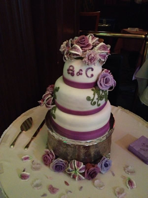 Cassi and Alex's Wedding Cake