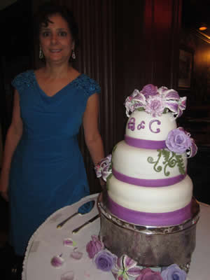 Cassi and Alex's Wedding Cake