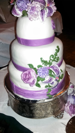Cassi and Alex's Wedding Cake
