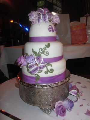 Cassi and Alex's Wedding Cake
