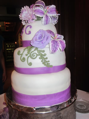 Cassi and Alex's Wedding Cake