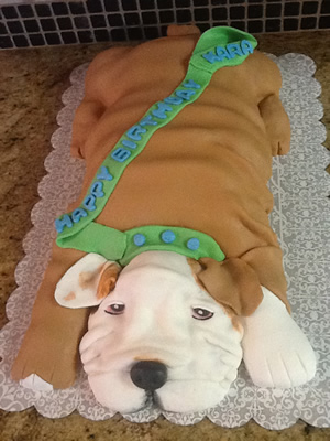 Bull Dog Cake