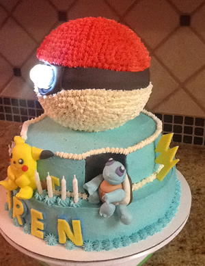 Pokemon Cake