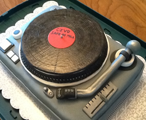 Technics Record Player Cake
