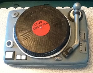 Technics Record Player Cake