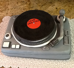 Technics Record Player Cake