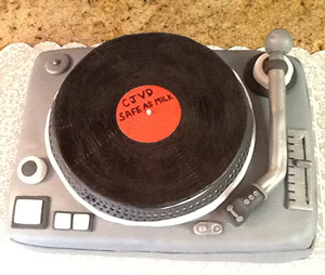 Technics Record Player Cake