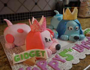 Twin Dogs Cake