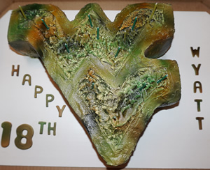 WVU Camo Cake
