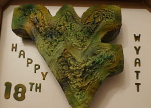 WVU Camo Cake