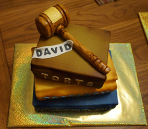 Law Books Cake