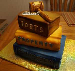 Law Books Cake