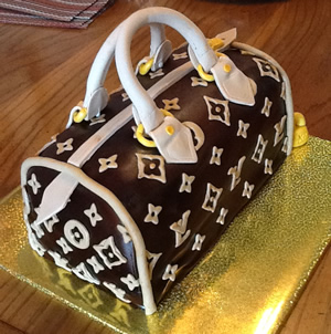 Louis Vuitton Purse Cake