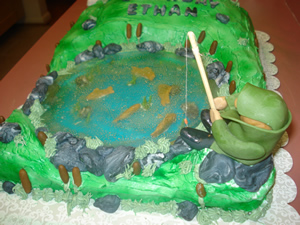 Fishing Pond Cake